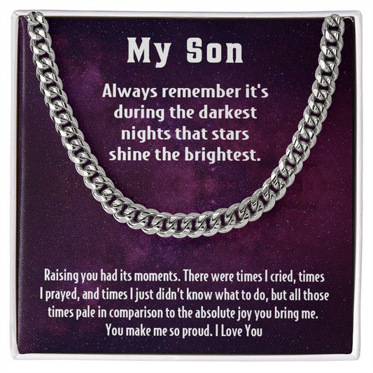 To My Son | You Make Me So Proud - Cuban Link Chain