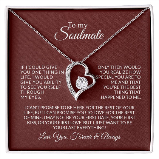 To My Soulmate | Love You Forever & Always - Forever Love Necklace